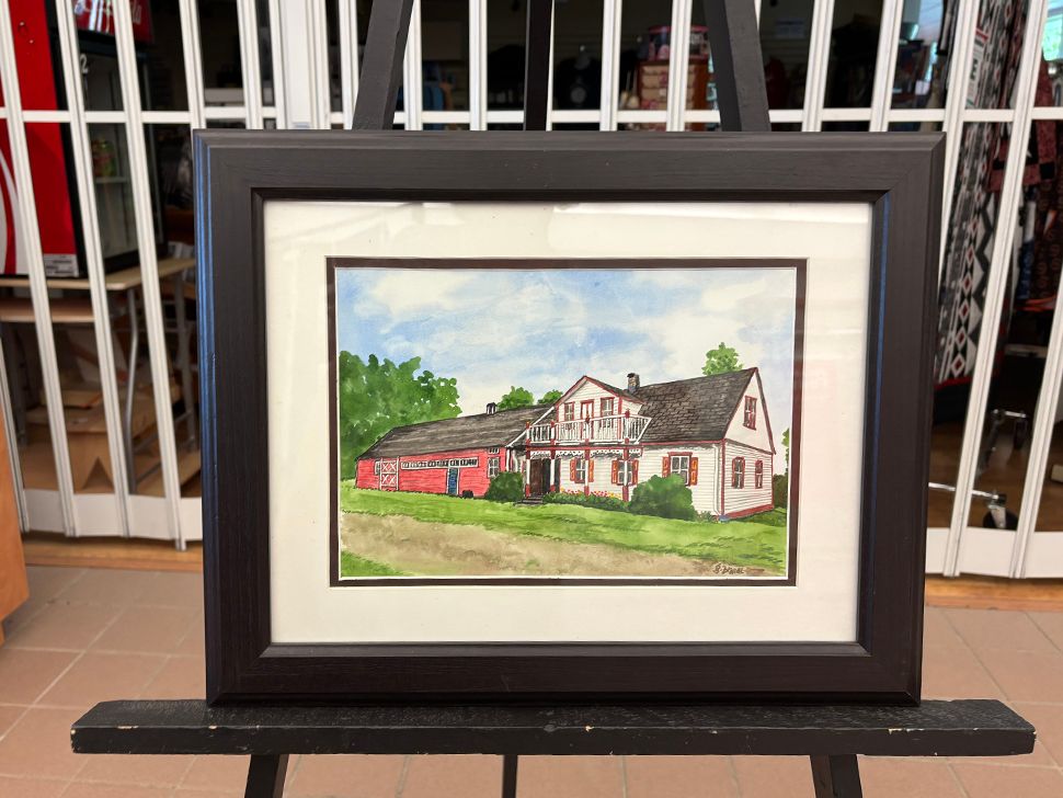 Gareth Brandt watercolour painting was auctioned off, at the 61st MHV Gala Friday night.
